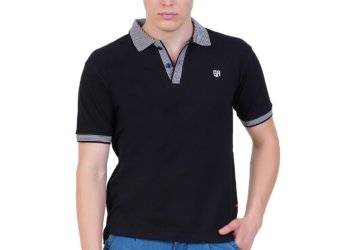 Grey Armour Premium Cotton Plain Polo T-shirt Half Sleeve