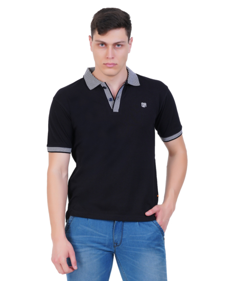Grey Armour Premium Cotton Plain Polo T-shirt Half Sleeve