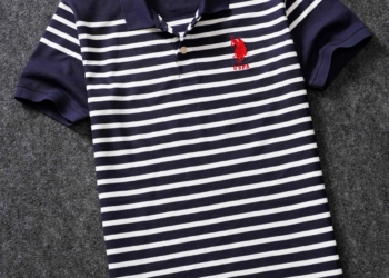 U.S Polo Premium Cotton Stripped Polo T shirt Half Sleeve