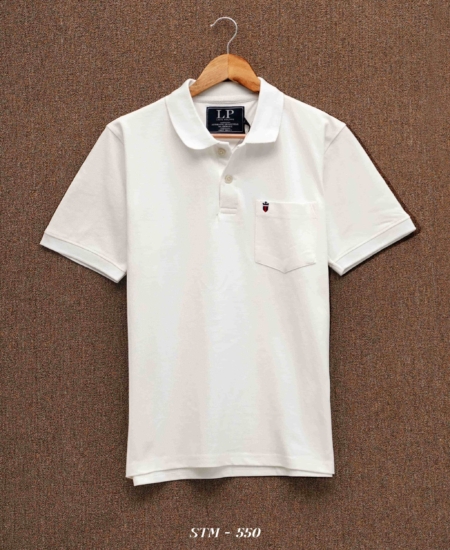 Brand New LOPH Cotton Plain Pocket Pique Polo Tshirt