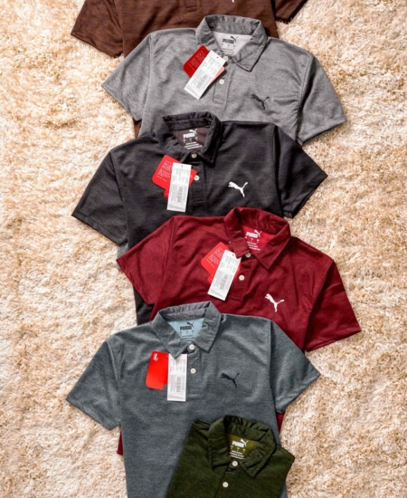 Most Wanted Premium Men’s Grindle Dot Knit Sports Polo T-shirt