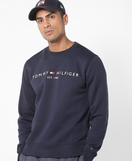 Brand New TMY Loop Knit Cotton Embroidery Sweatshirt Full Sleeve