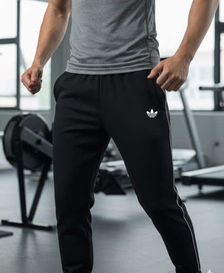 Brand New Adi Premium Pure Cotton Regular Fit Track Pant Without Cuff
