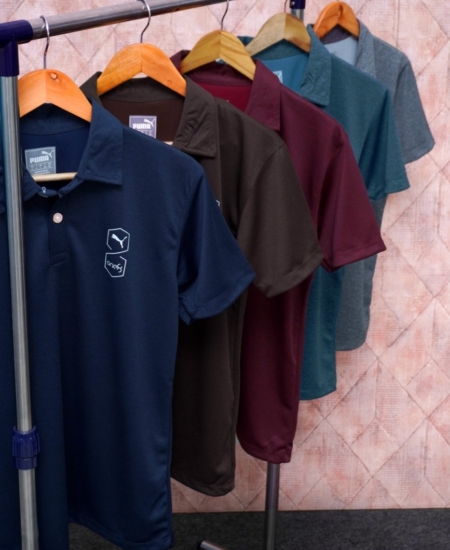 Brand New PMA Premium Men’s Grindle Dot Knit Sports Polo T-shirt