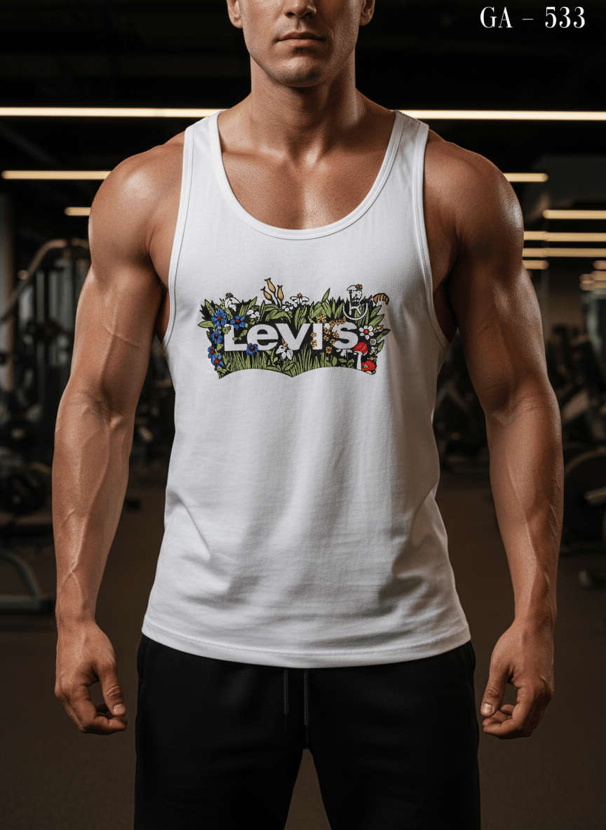 Men’s Casual Cotton Printed Sandos / Vest