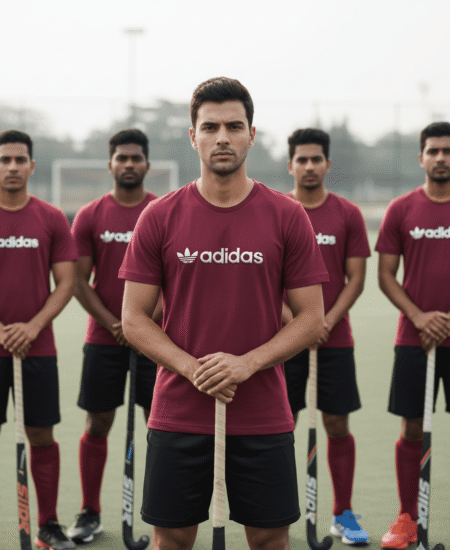 Brand New Adi Premium Men’s Embossed Sports Round Neck T-shirt