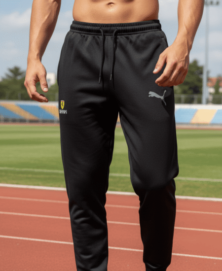 Brand New PF 4 Way Lycra Premium Quality Men’s Sports Track pant With Cuff