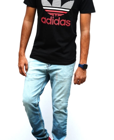 Men’s Regular Use Cotton Printed Round Neck T-shirt [ECONOMIC]