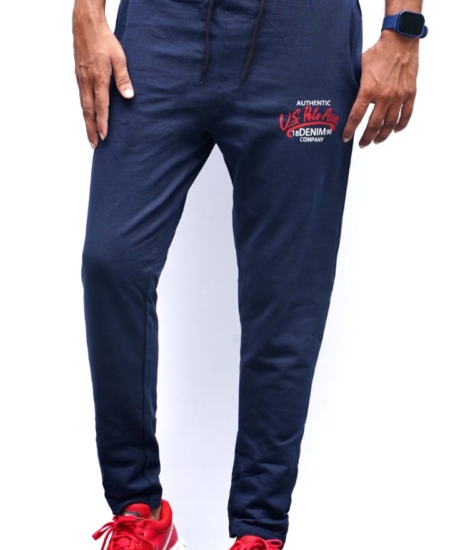 Brand New US Cotton Loop Knit Regular Fit Track Pant Without Cuff