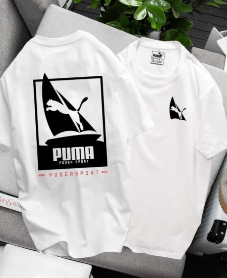 Solid White Men’s Premium Cotton Oversized Round Neck T-shirt