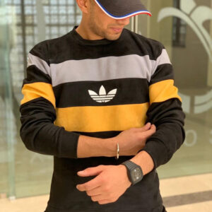 Brand New Adi Loop Knit Cotton Cut & Sew Embroidery Sweatshirt Full Sleeve