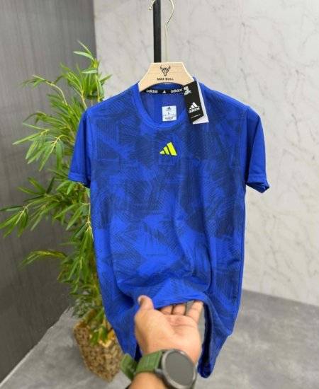 New All Over Printed Mens Sports Dry Fit Round Neck T-shirt