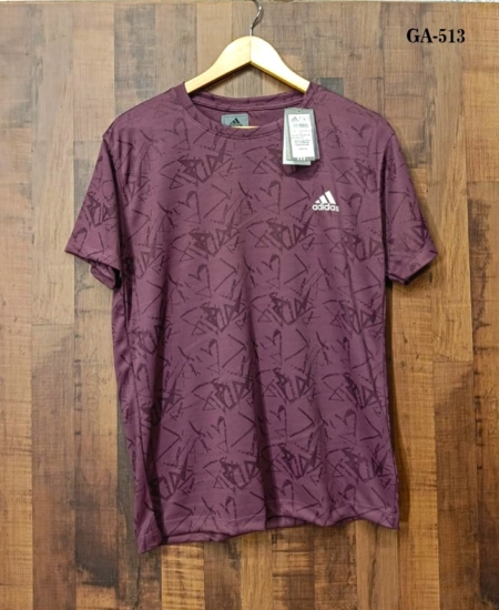 New Sports Premium Jacquard Design Men’s Round Neck T-shirt