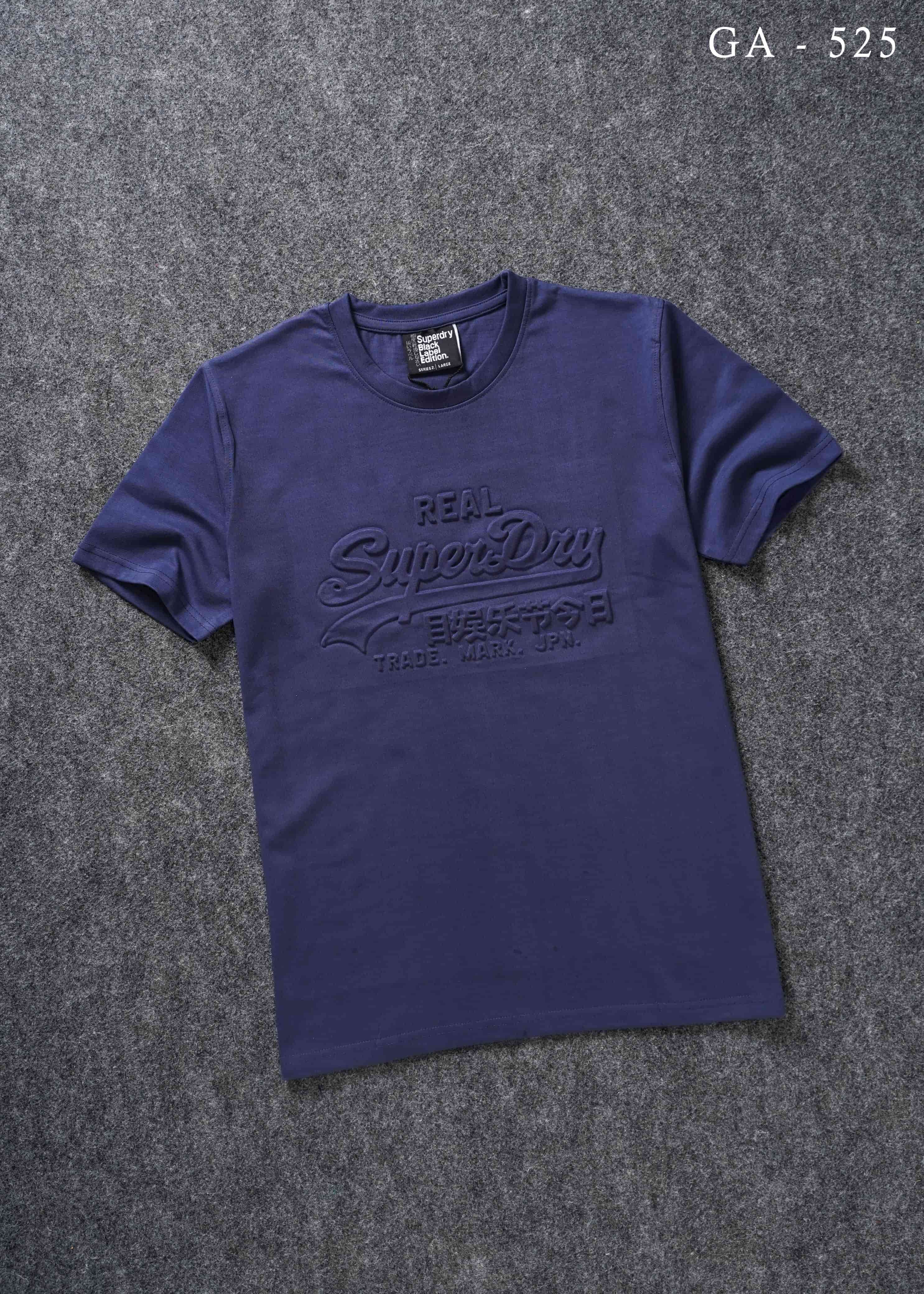 Brand New SDRY Premium Embossed Premium Cotton Round Neck Men’s T-shirt