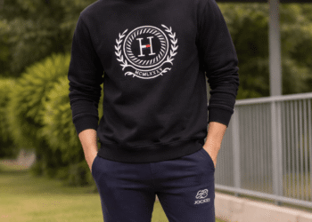 Branded TMY Premium Quality Loop Knit Embroidery Sweatshirt Full Sleeve