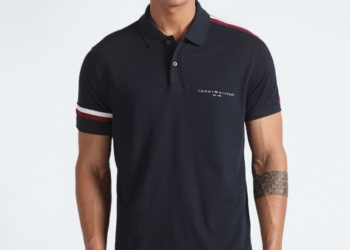 Branded Tmy Cut & Sew Cotton Pique Mens Polo T-shirt