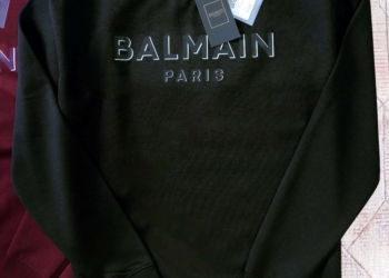 Brand New Balmin Loop Knit Cotton Sweatshirt Full Sleeve