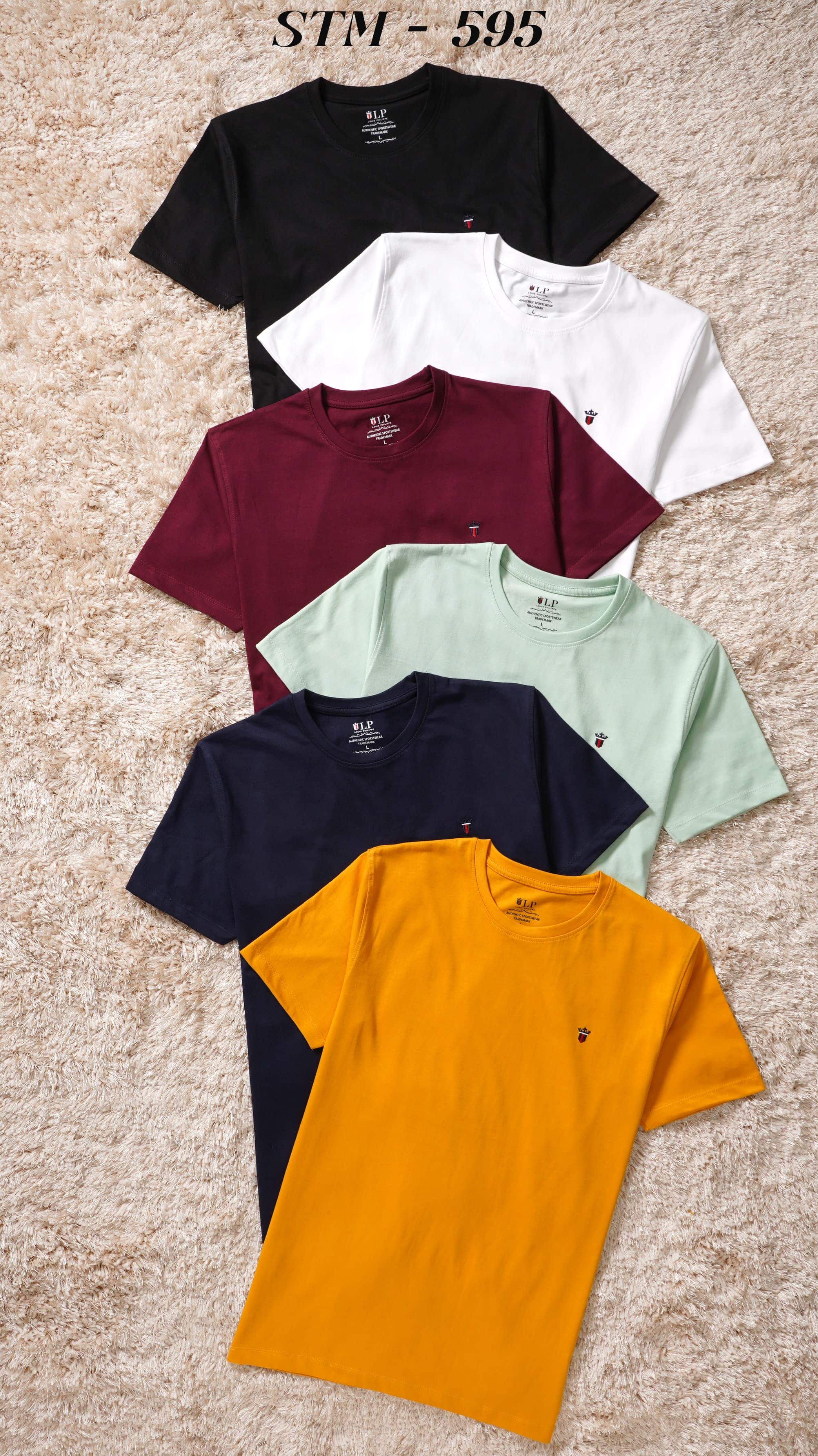 Brand New LUPH Premium Men’s Plain Chest Logo Round Neck T-Shirt