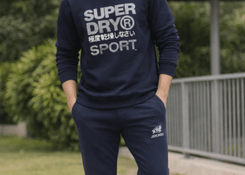 Branded SDRY Premium Quality Loop Knit Printed Sweatshirt Full Sleeve