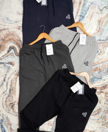 Branded JKY Pure Cotton Loop Knit Regular Fit Track Pant Without Cuff