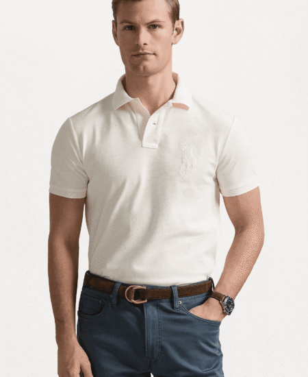 Branded RLPH Premium Cotton Chest Embroidery Men’s Polo T-shirt