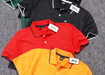 BASICS Economic Quality Collar T Shirt With Pocket