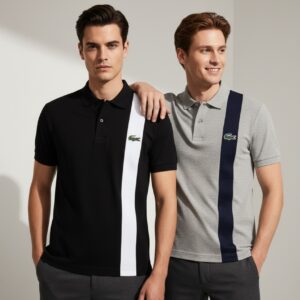 Brand New LAC Men's Cotton Cut & Sew Pique Polo T-shirt