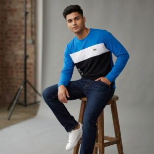 Branded LAC Economic Quality Cut & Sew Men's Full Sleeve T Shirt