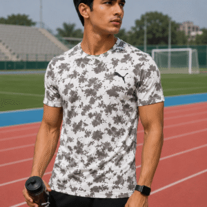 PMA Premium Sports Tie & Dye Lycra Round neck T-shirt