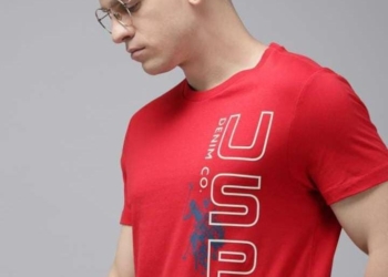 Branded U.S-P.A Premium Men’s Chest Printed Round Neck T-Shirt