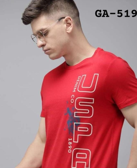 Branded U.S-P.A Premium Men’s Chest Printed Round Neck T-Shirt