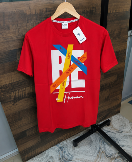 Branded TOM HIDDLE Graphic Printed Cotton Round Neck T-Shirt