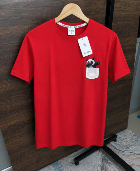 Branded TOM HIDDLE Graphic Printed Cotton Round Neck T-Shirt