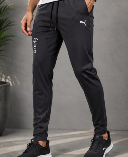 Branded ONE 8 Premium Quality 4 Way Lycra Men’s Sports Track pant Without Cuff