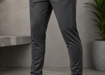 Branded PMA Premium Quality 4 Way Lycra Men’s Sports Without Cuff Track pant