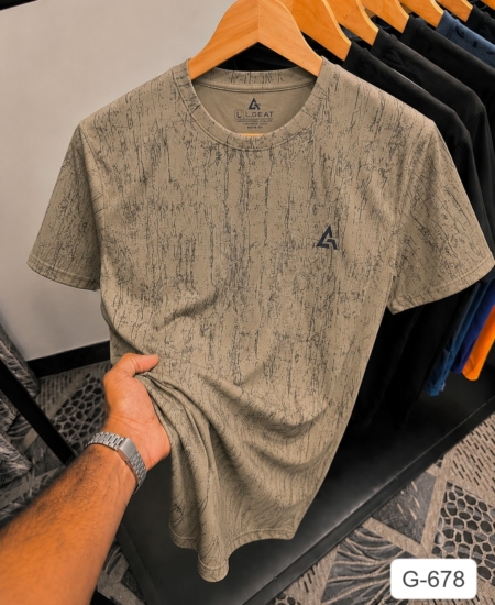 GREY ARMOUR Premium Polyester Sports Round neck T-shirt