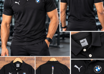 Athletic PMA BMW Premium Quality Men’s Sports Polo T shirt