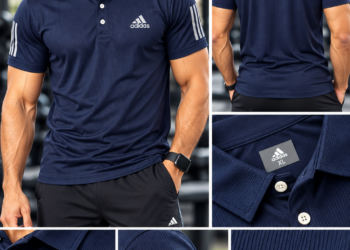 ADID PREMIUM QUALITY JACQUARD DESIGNER POLO TSHIRT
