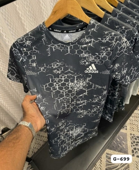 ADIDS TAIWAN IMPORTED FABRIC SPORTS DRI FIT ROUND NECK T-SHIRT